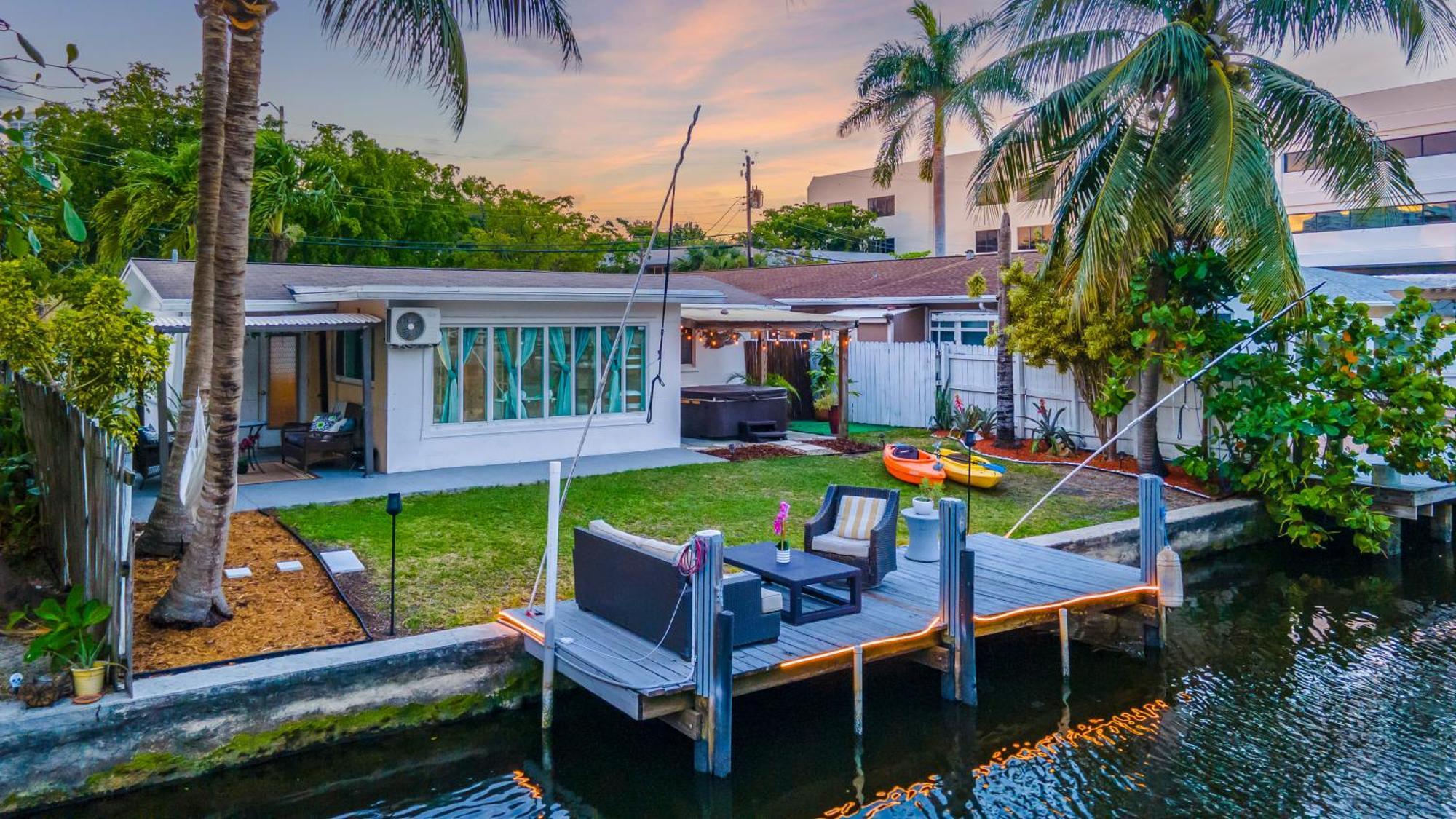 Riverwalk Villa I Private Dock & Hot Tub Fort Lauderdale Dış mekan fotoğraf